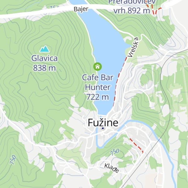 Map of Bajer