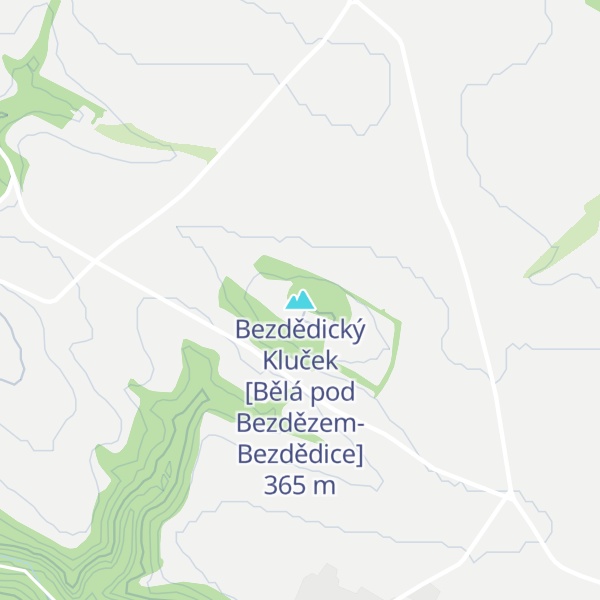 Map of Bezdědický Kluček [Bělá pod Bezdězem-Bezdědice]