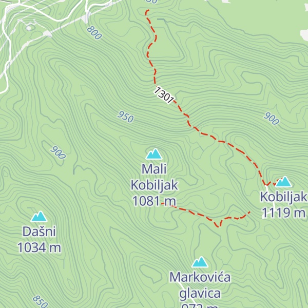 Map of Mali Kobiljak