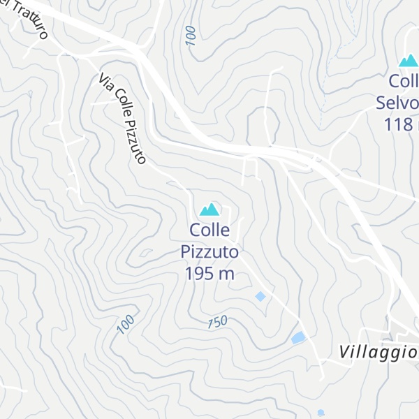 Map of Colle Pizzuto