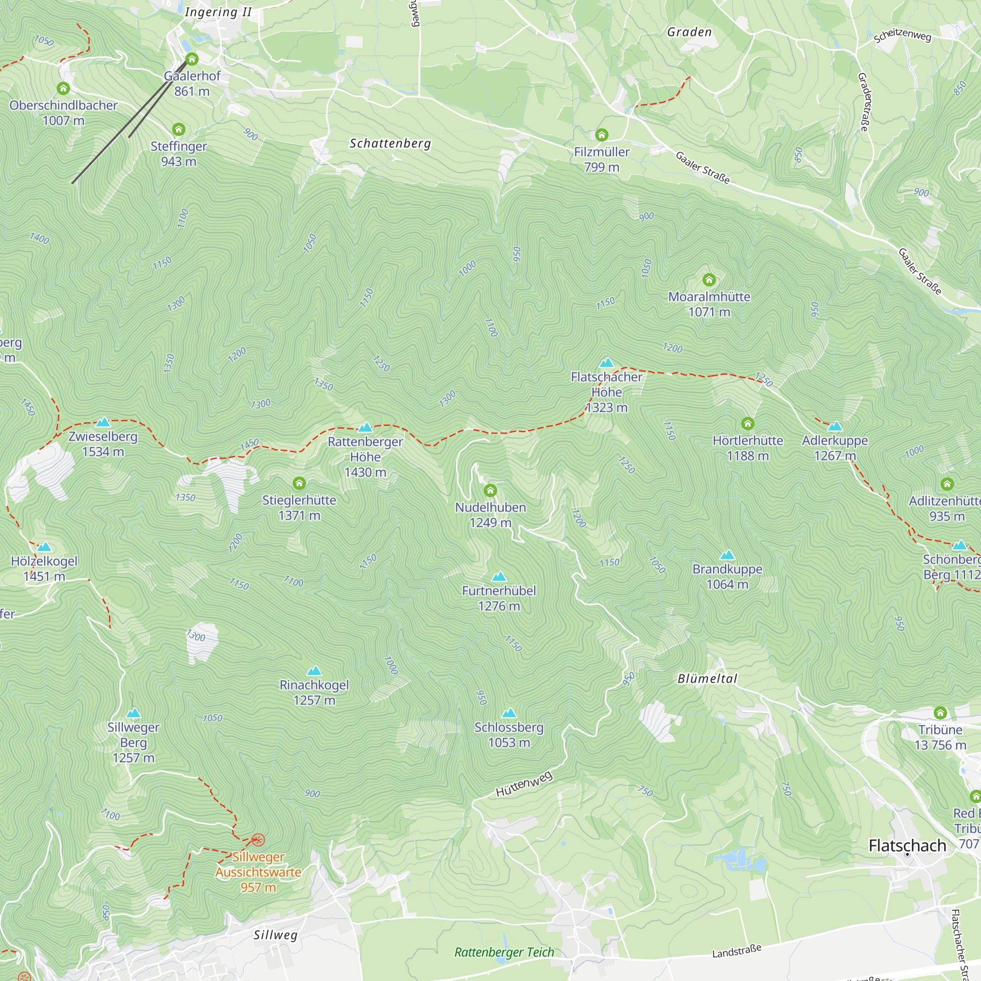 Nudelhuben map