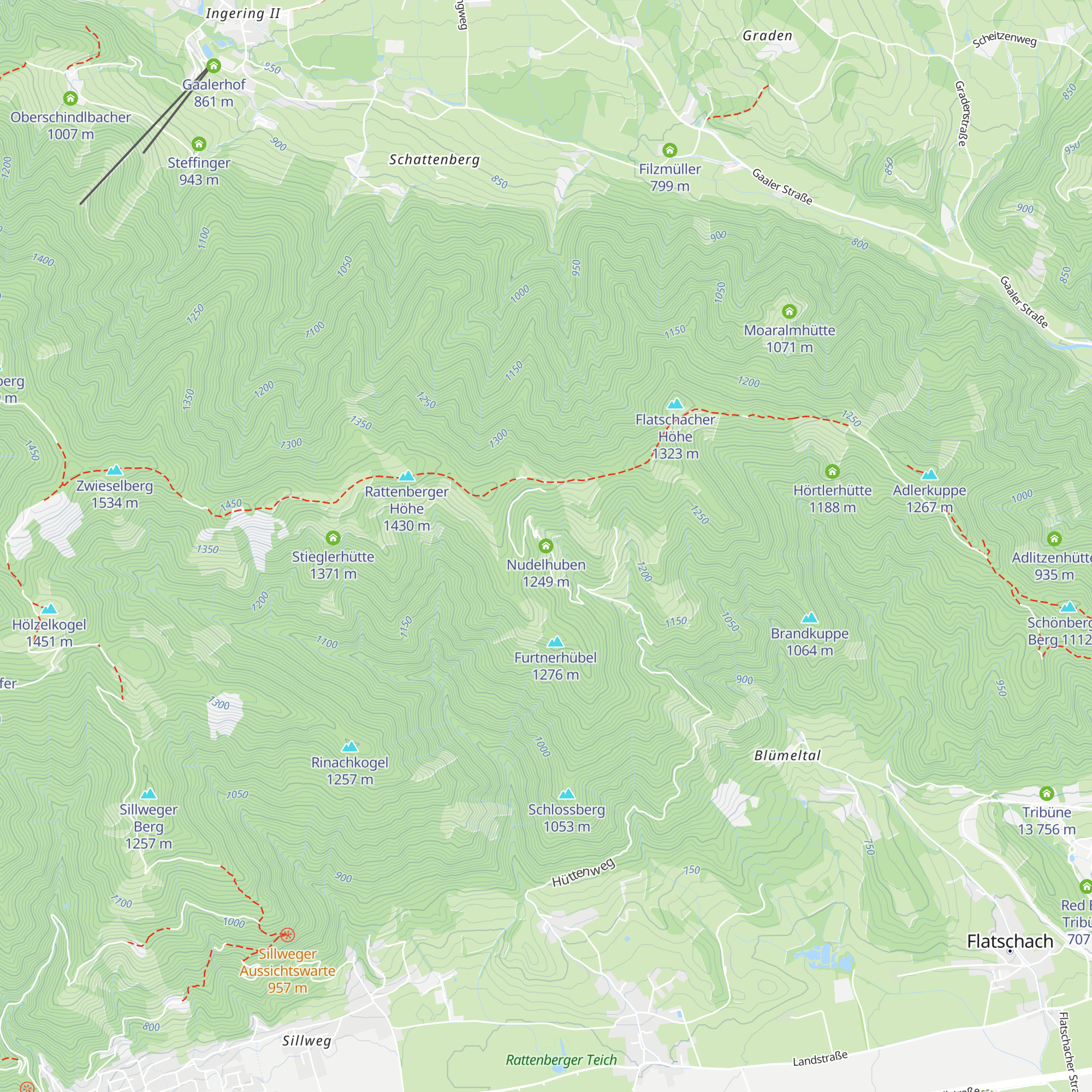 Nudelhuben map