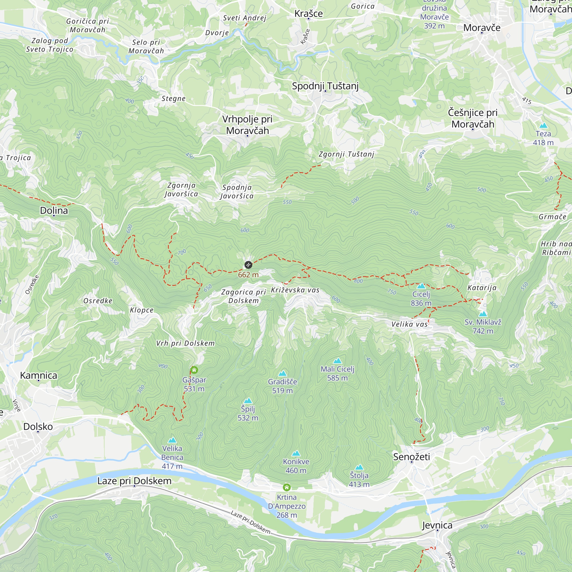 Župnjišče map