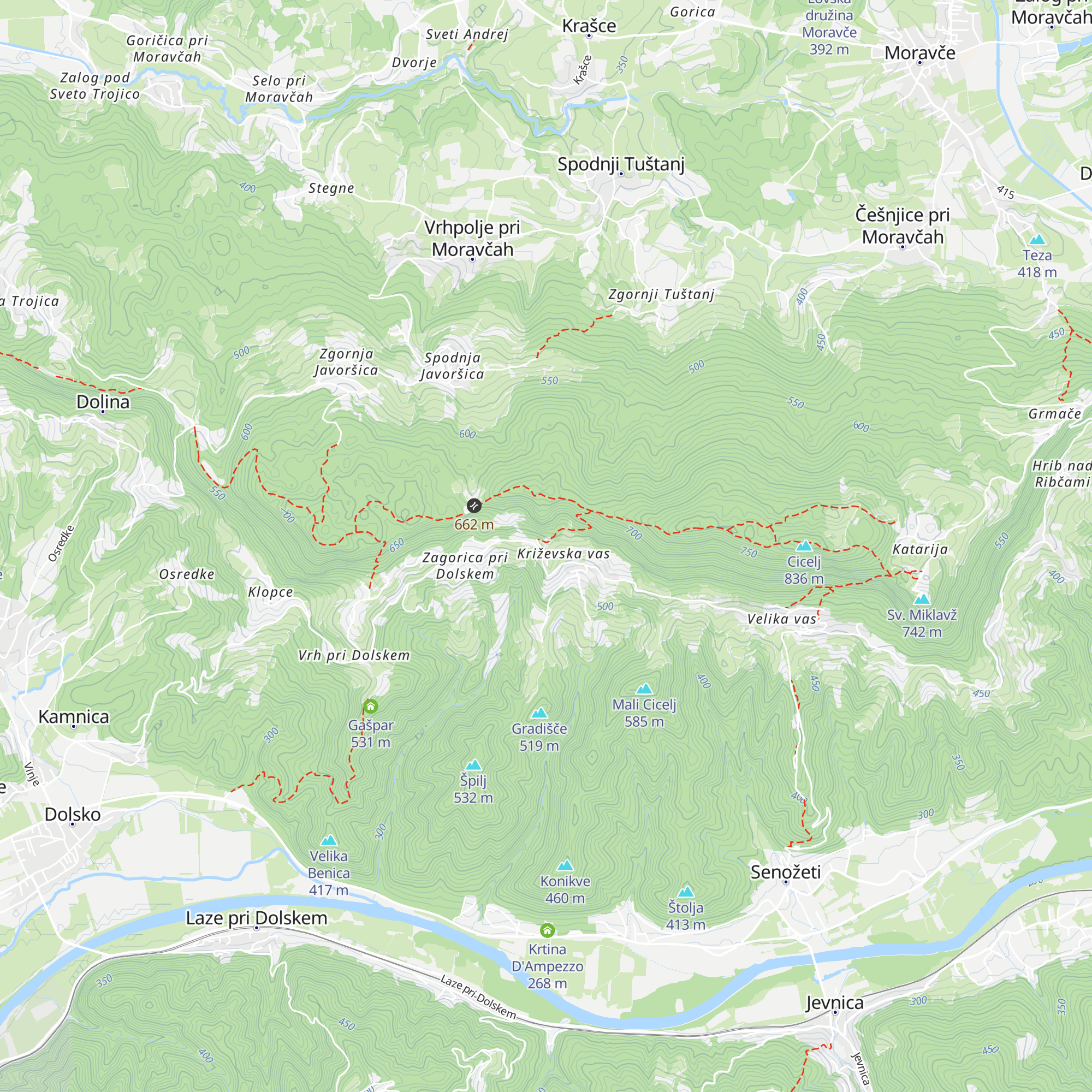 Župnjišče map