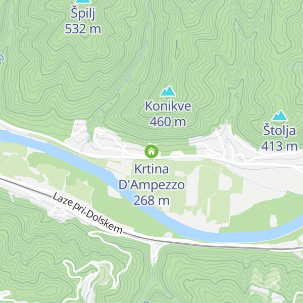 Map of Krtina D'Ampezzo
