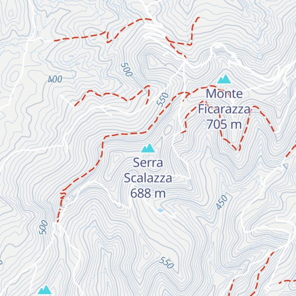 Map of Serra Scalazza