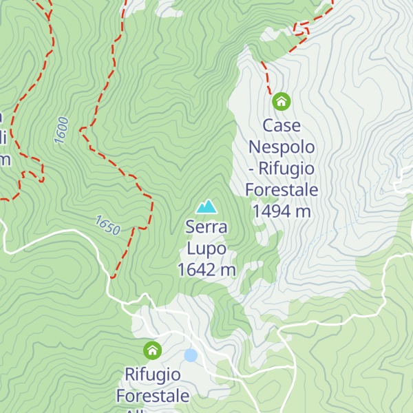 Map of Serra Lupo