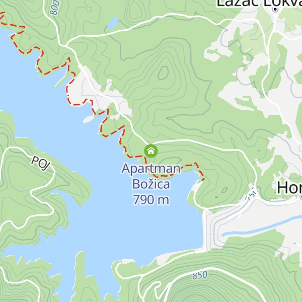 Map of Apartman Božica