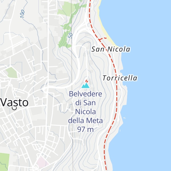 Map of Belvedere di San Nicola della Meta