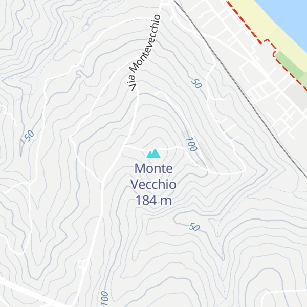 Map of Monte Vecchio
