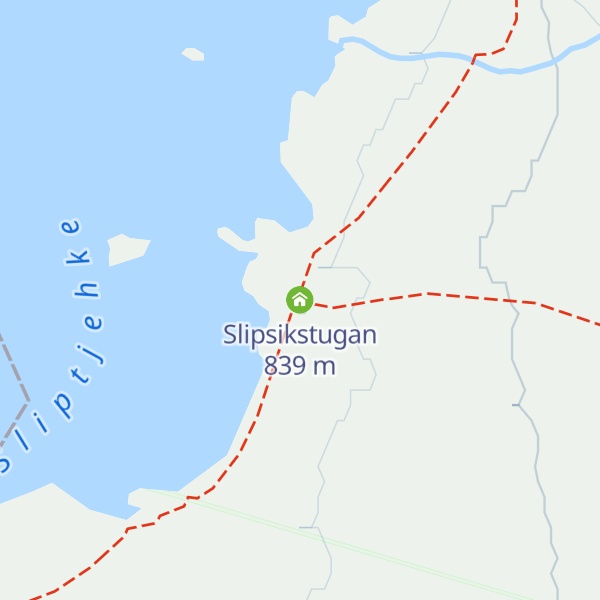 Map of Slipsikstugan