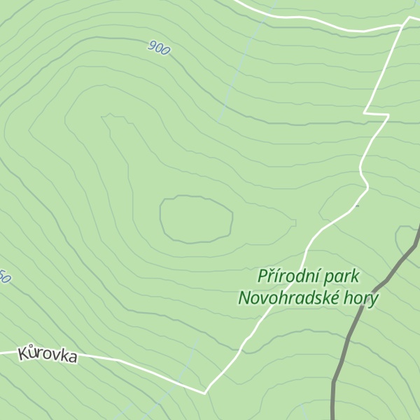 Map of Jelení hřbet [Horní Stropnice-Staré Hutě]