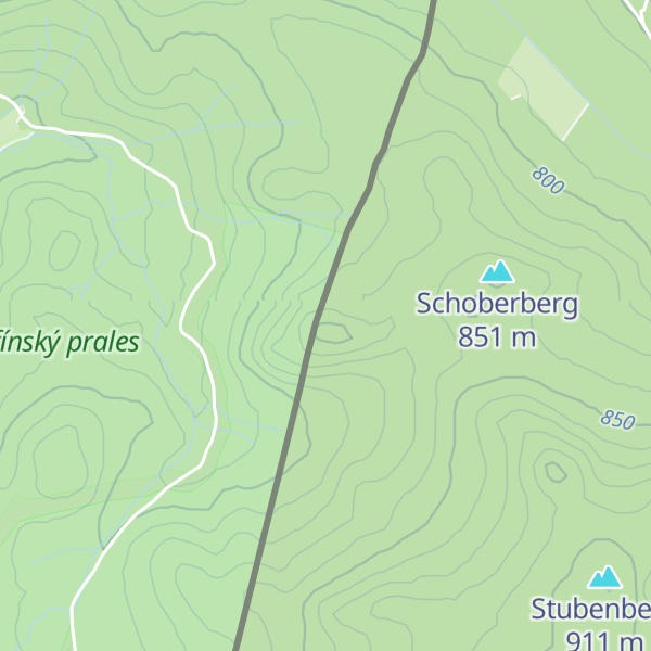 Map of K.851 [Pohorská Ves-Pivonice]
