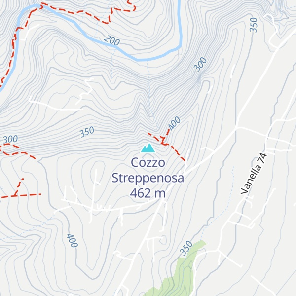 Map of Cozzo Streppenosa
