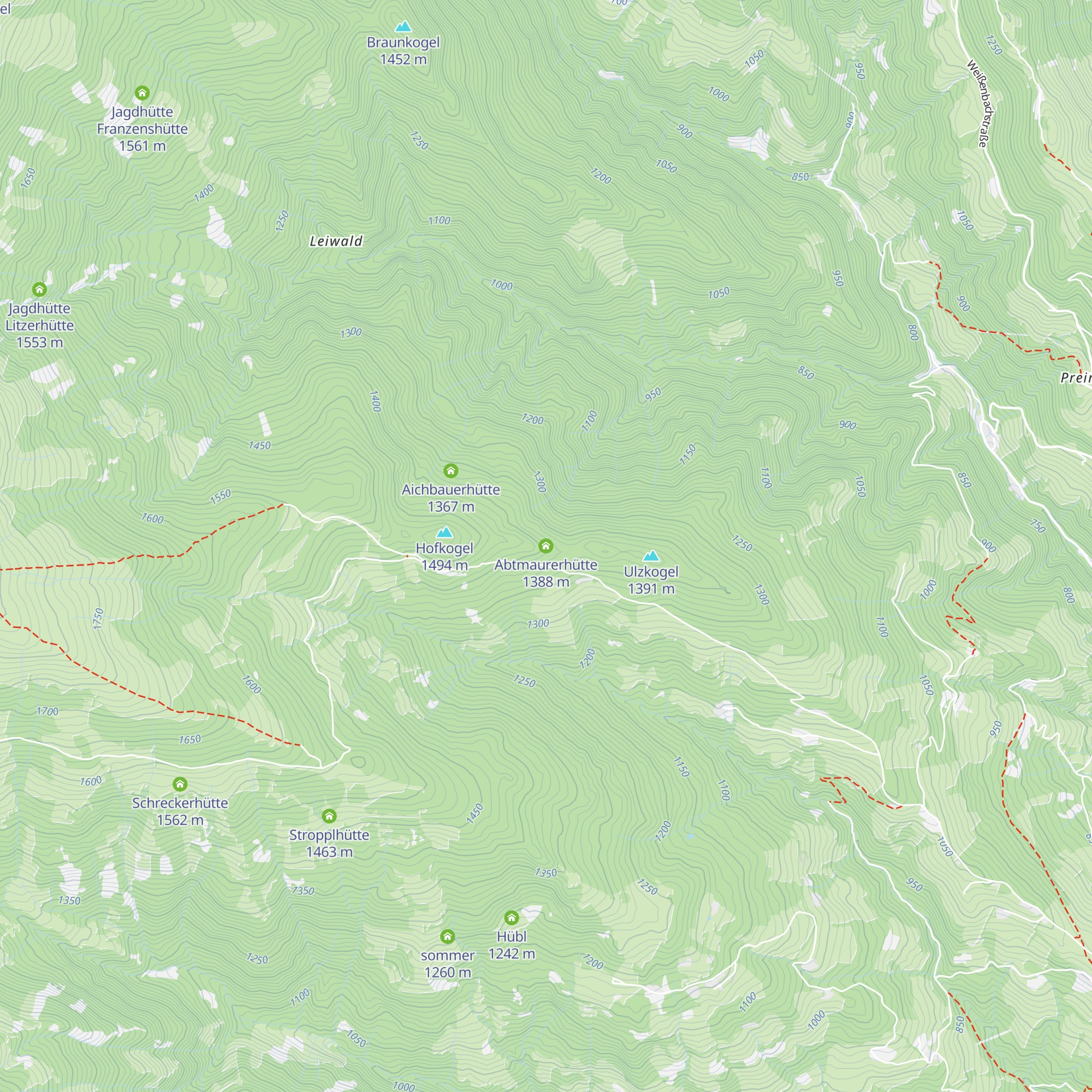 Abtmaurerhütte map
