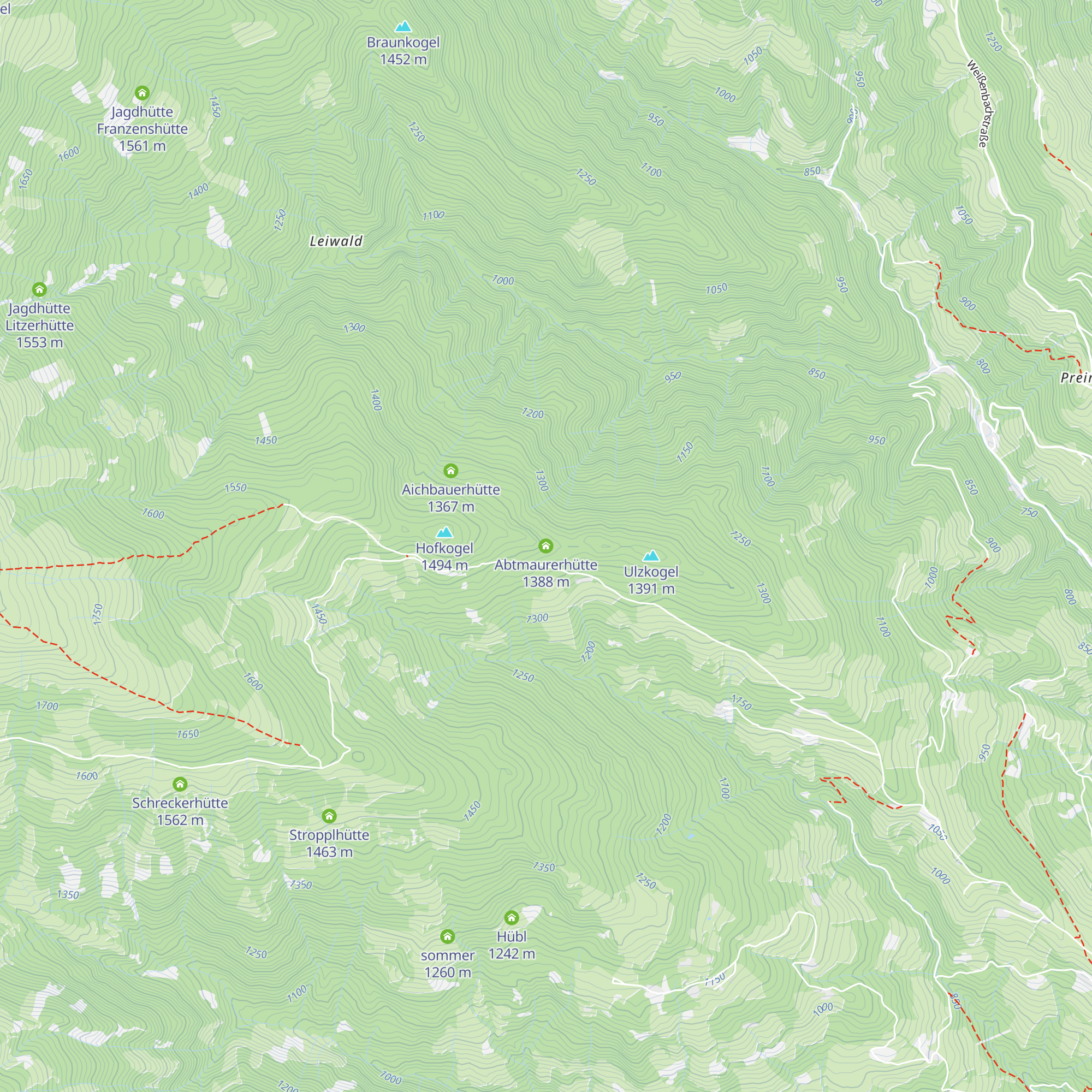 Abtmaurerhütte map