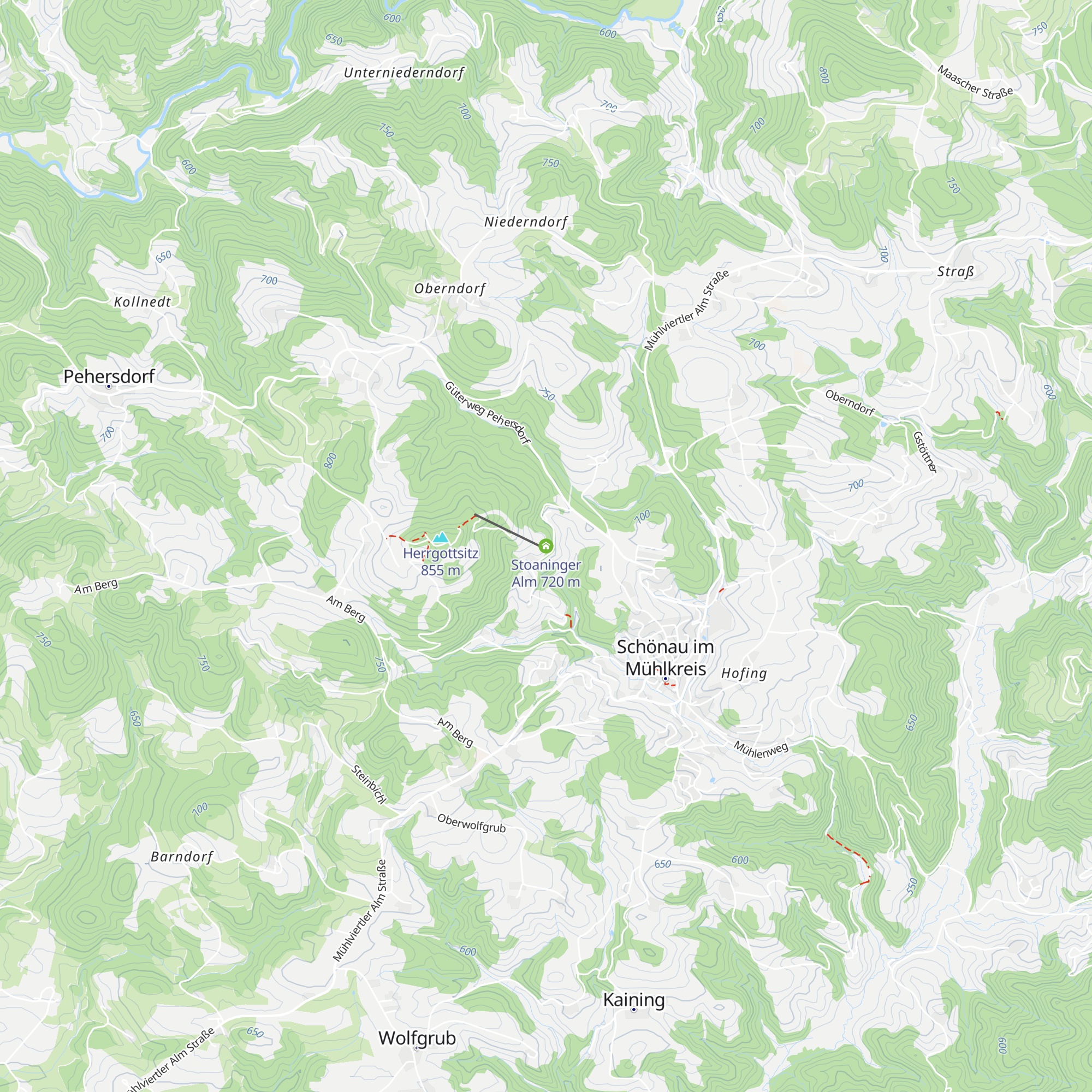 Stoaninger Alm map