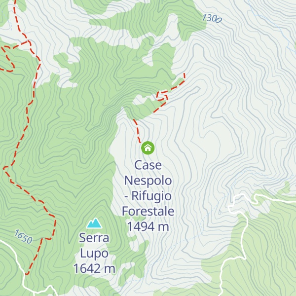 Map of Case Nespolo - Rifugio Forestale