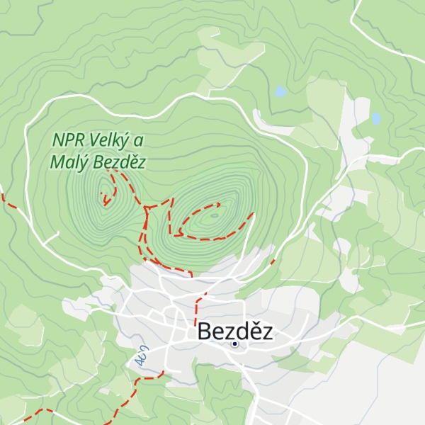 Map of Bezděz