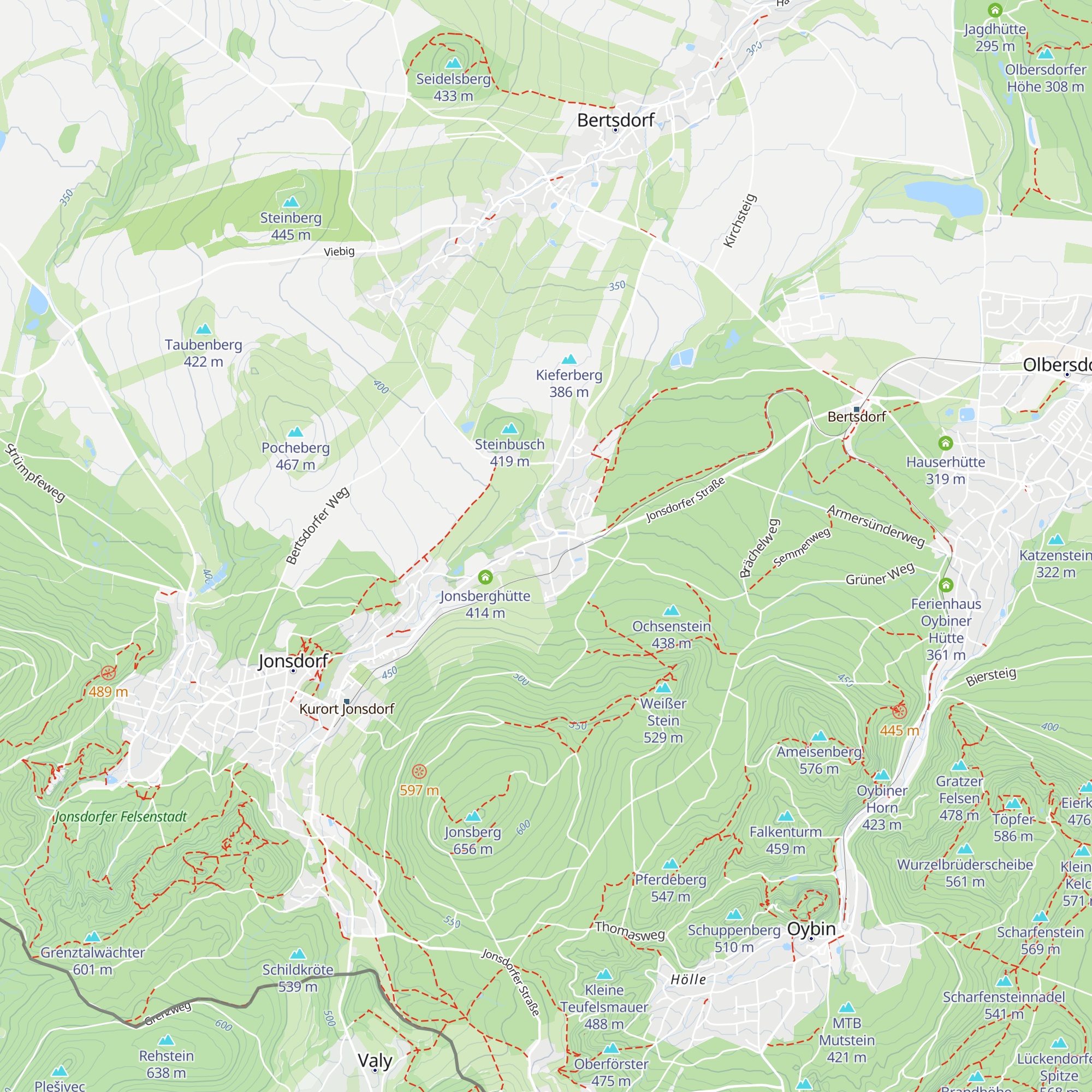 Zittauer Hütte map