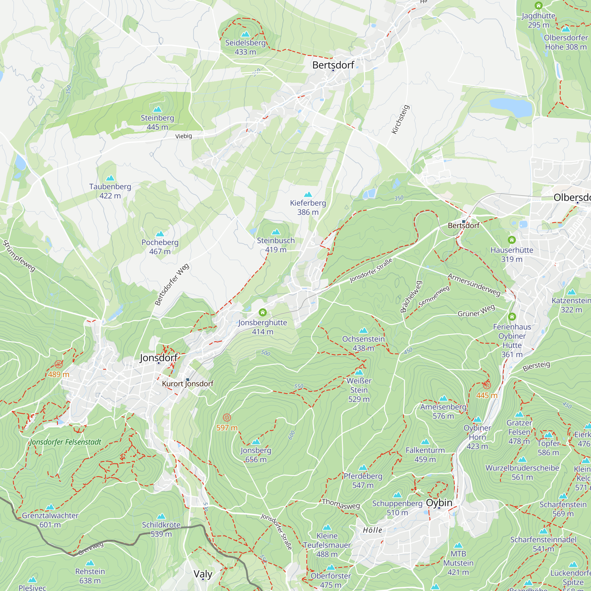 Zittauer Hütte map