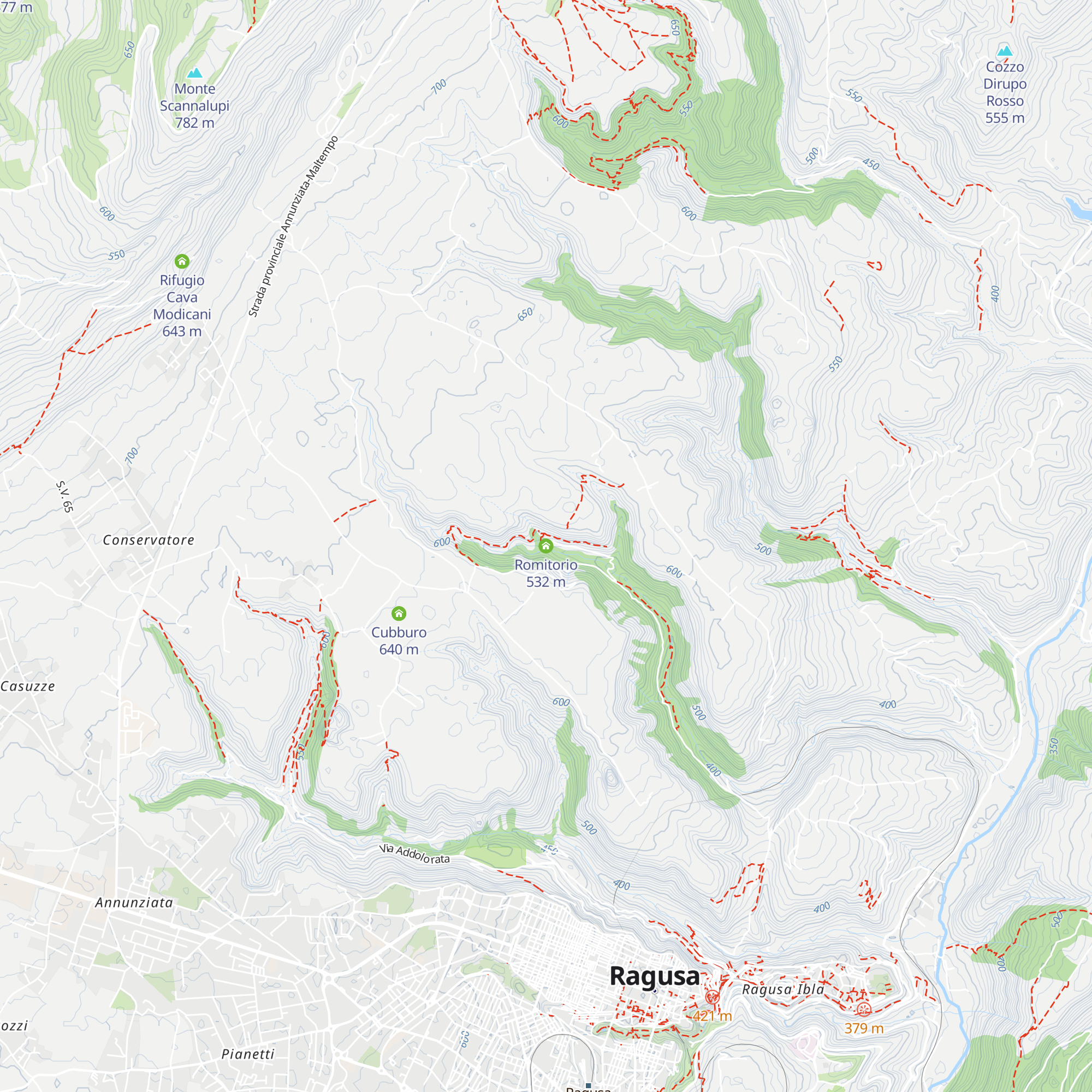 Romitorio map