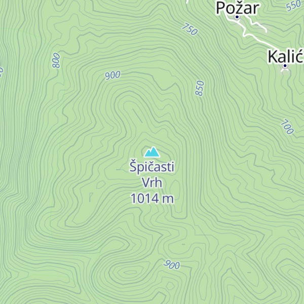 Map of Špičasti Vrh