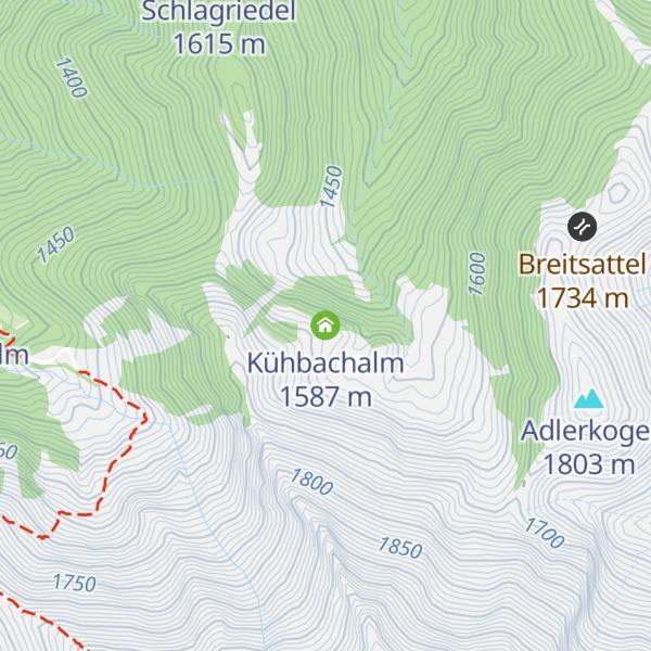 Map of Kühbachalm