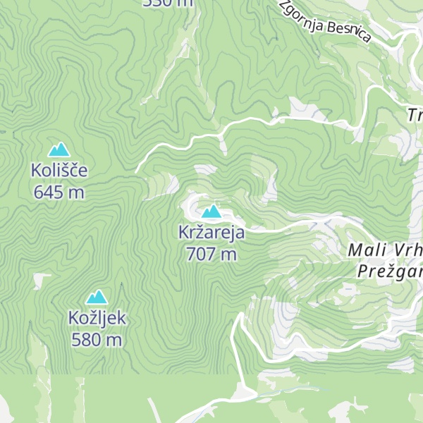 Map of Kržareja
