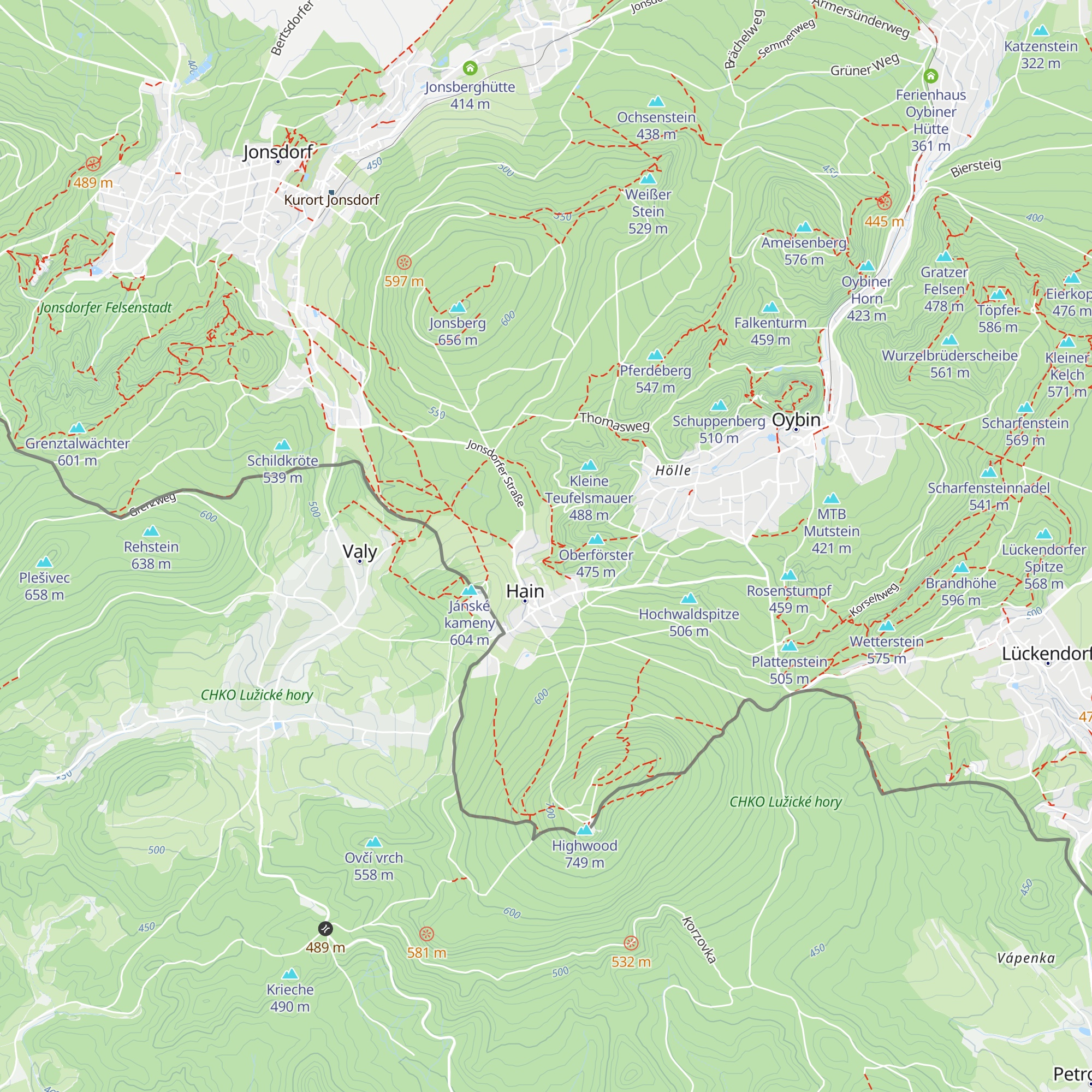 Oybiner Hütte map