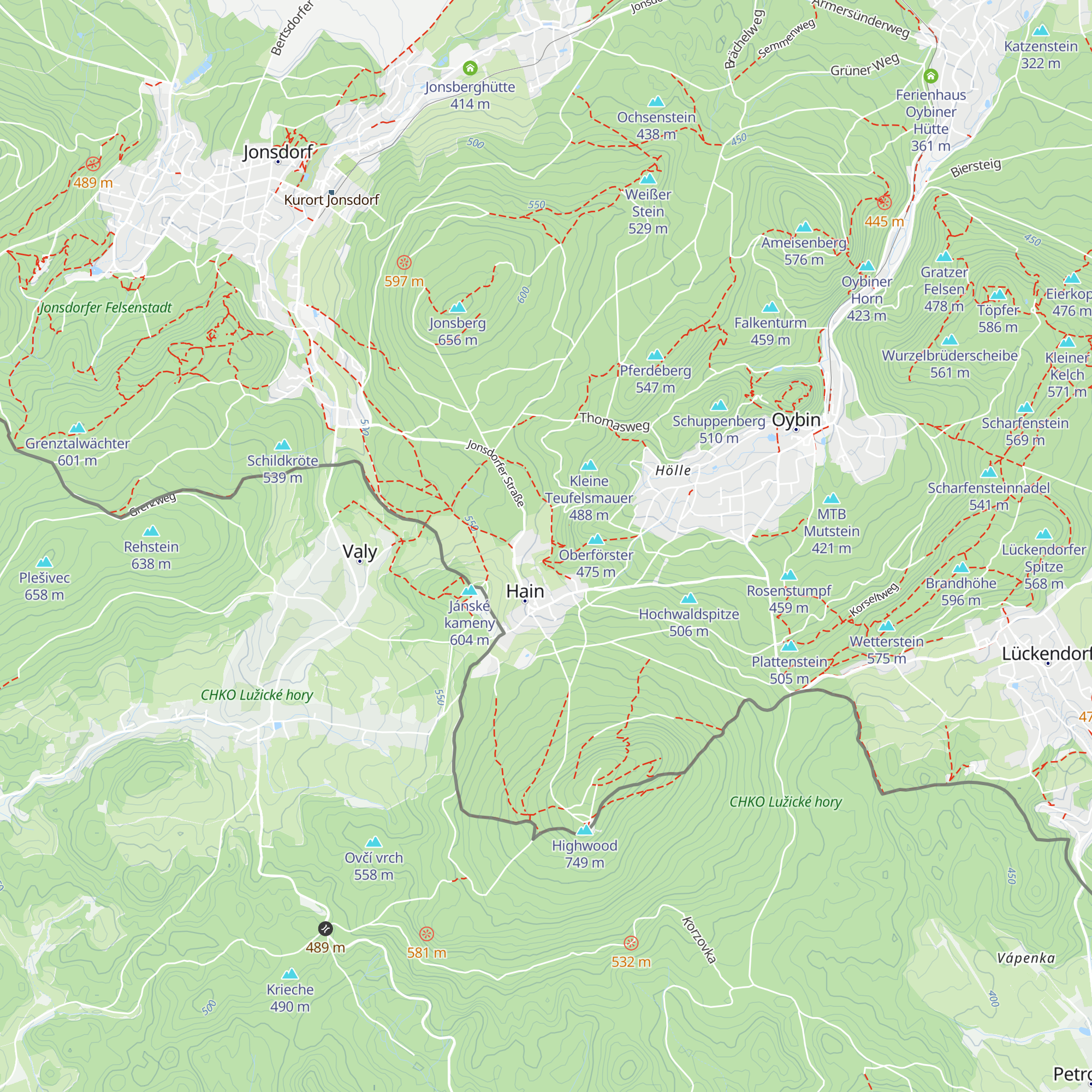 Oybiner Hütte map