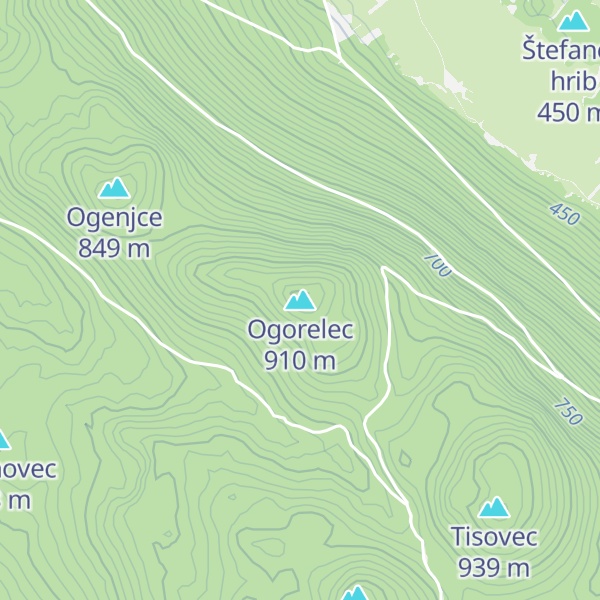 Map of Ogorelec