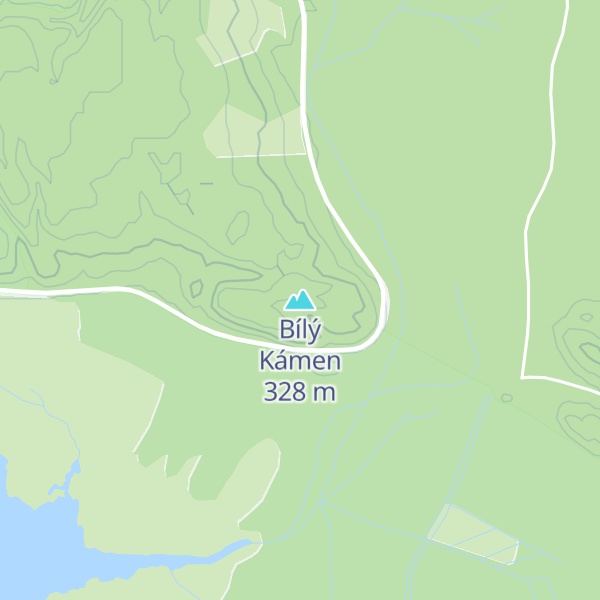 Map of Bílý Kámen