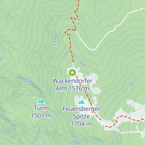 Map of Wackendorfer Alm