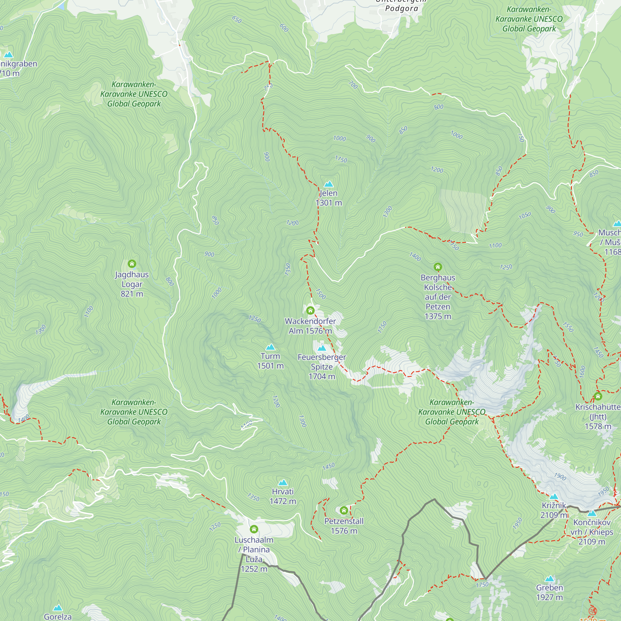 Wackendorfer Alm map