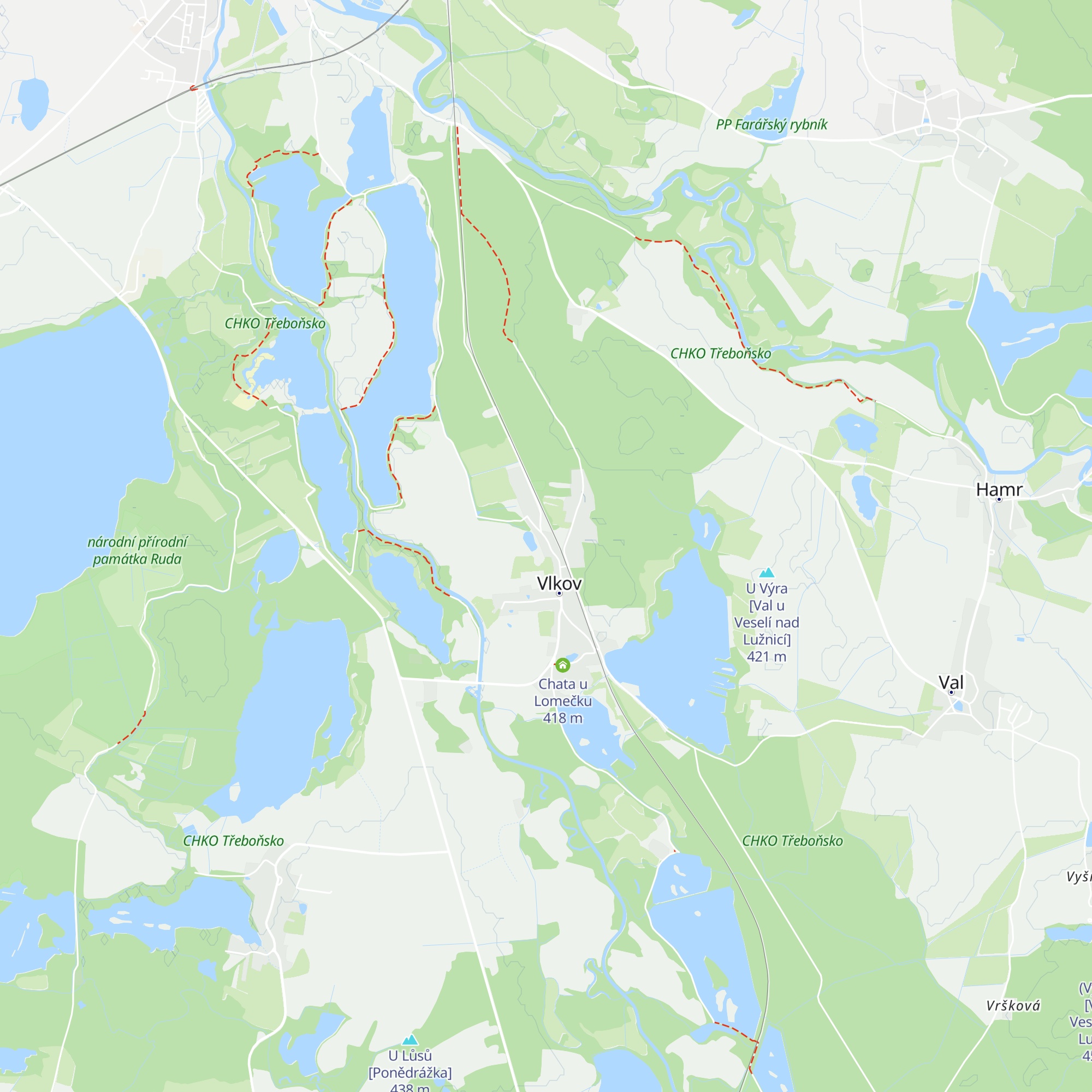 Chata U Marešů map