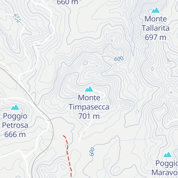 Map of Monte Timpasecca