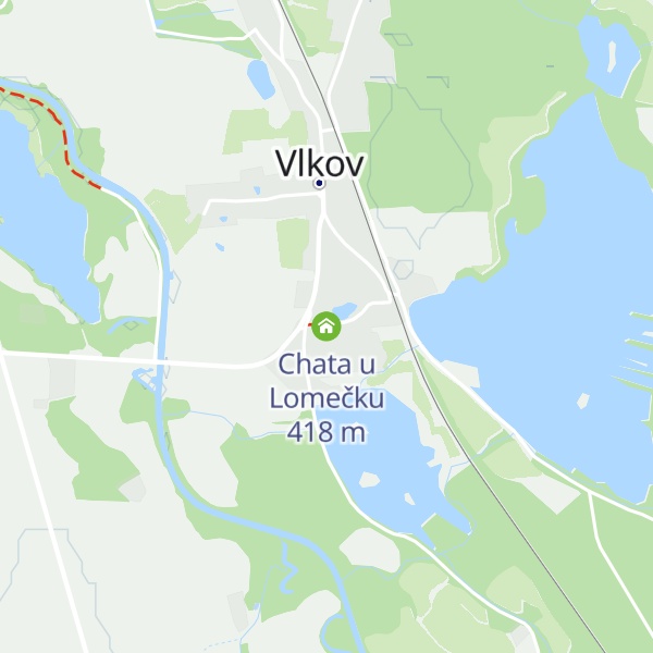 Map of Chata u Lomečku