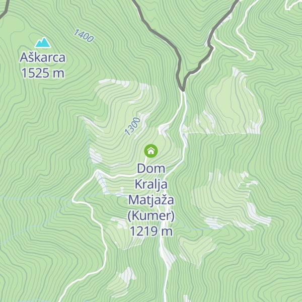 Map of Dom Kralja Matjaža (Kumer)