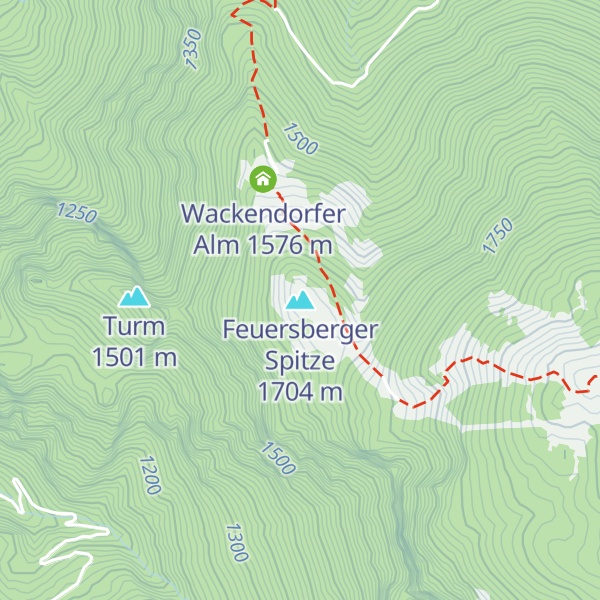 Map of Feuersberger Spitze