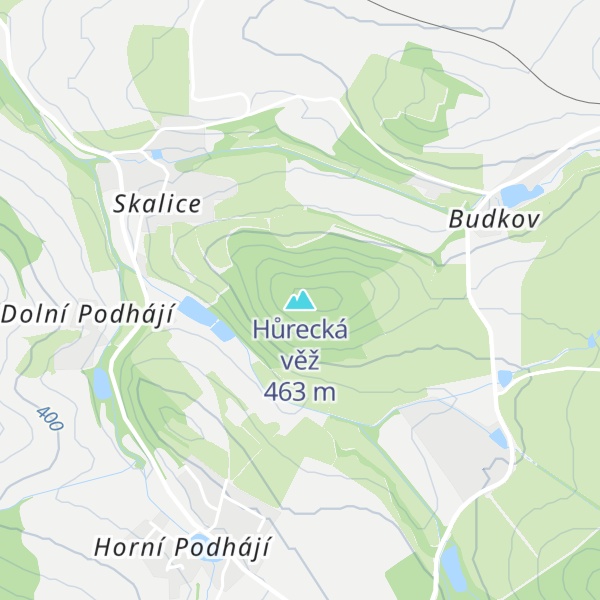 Map of Hůrecká věž