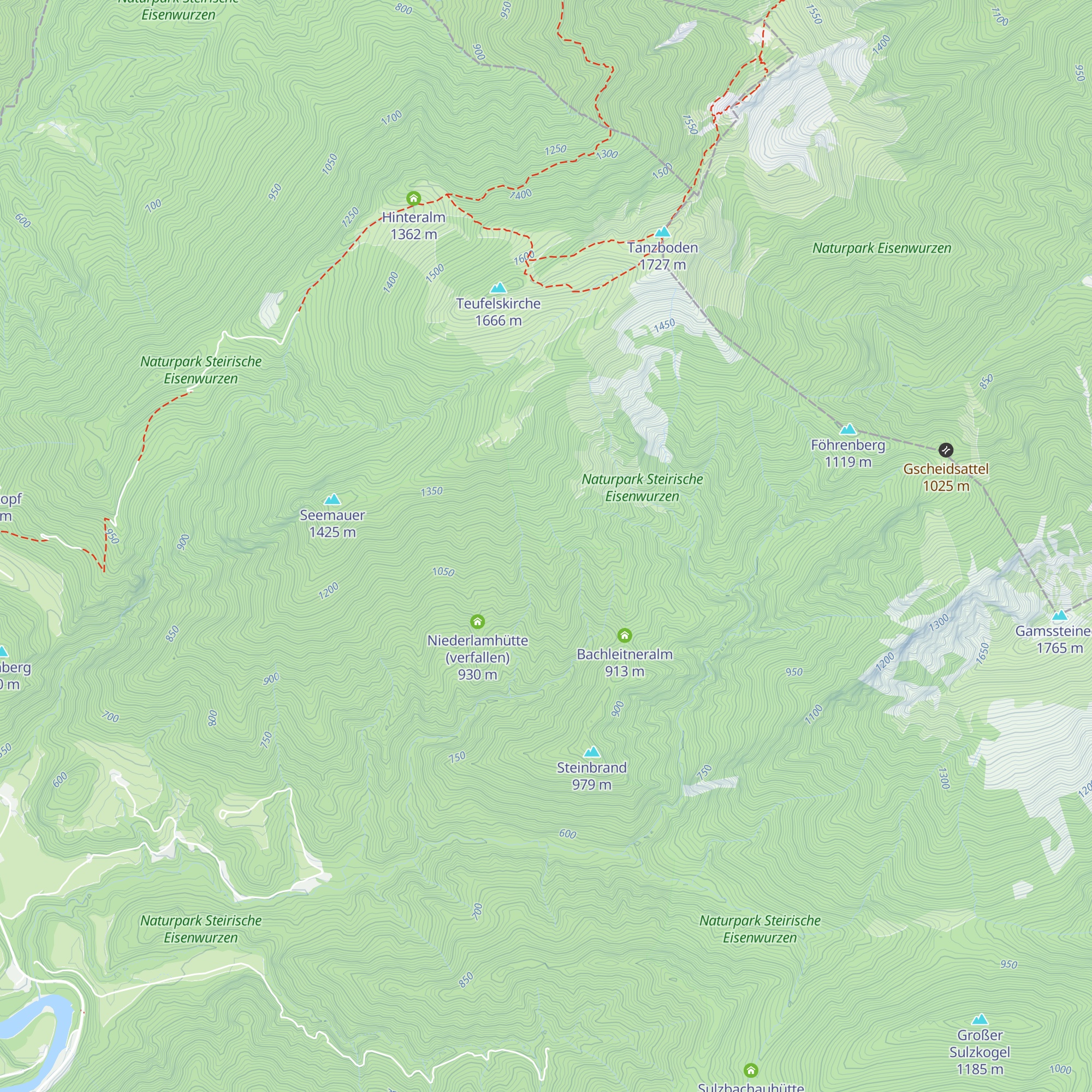 Winkleralm (verfallen) map