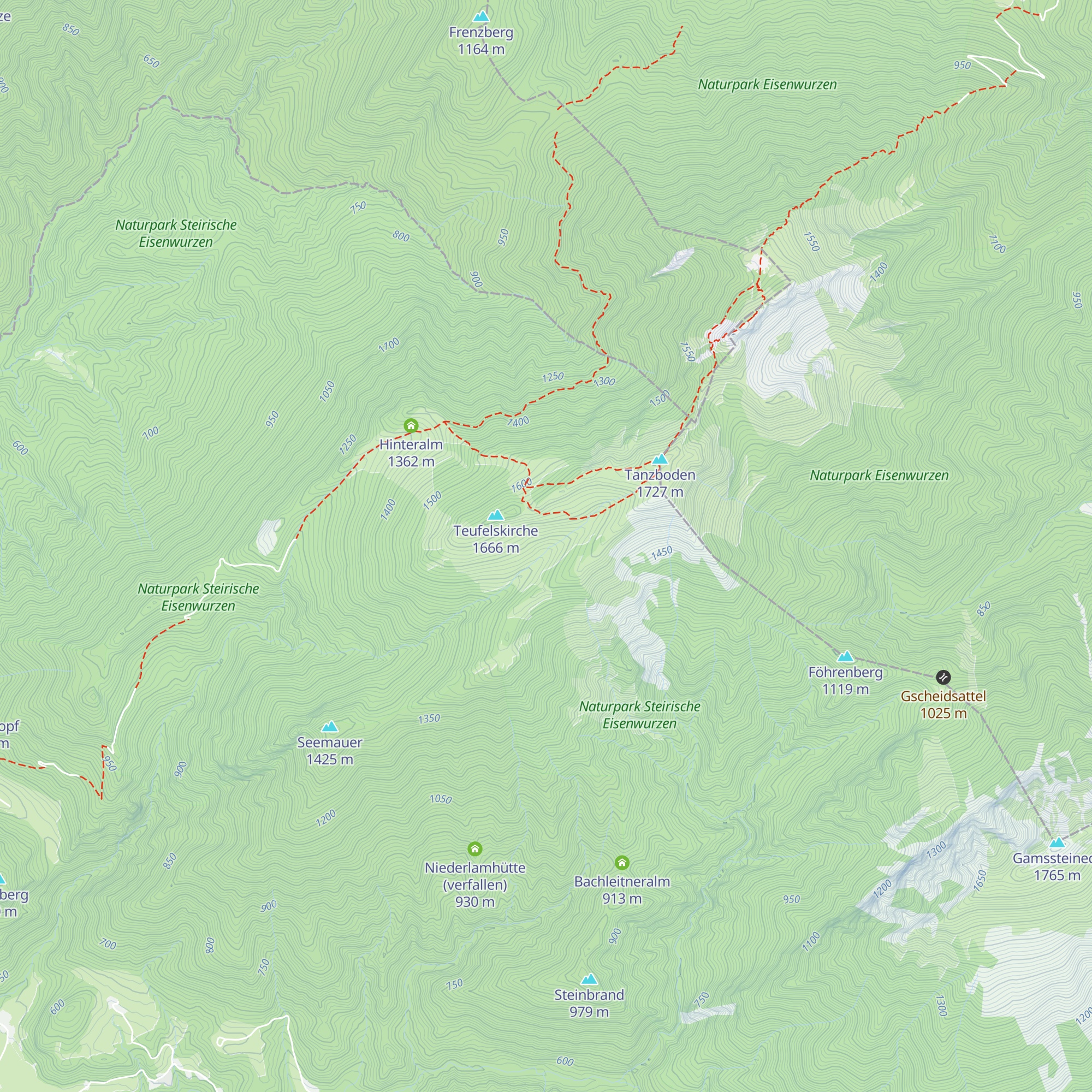 Eßlingalm (verfallen) map