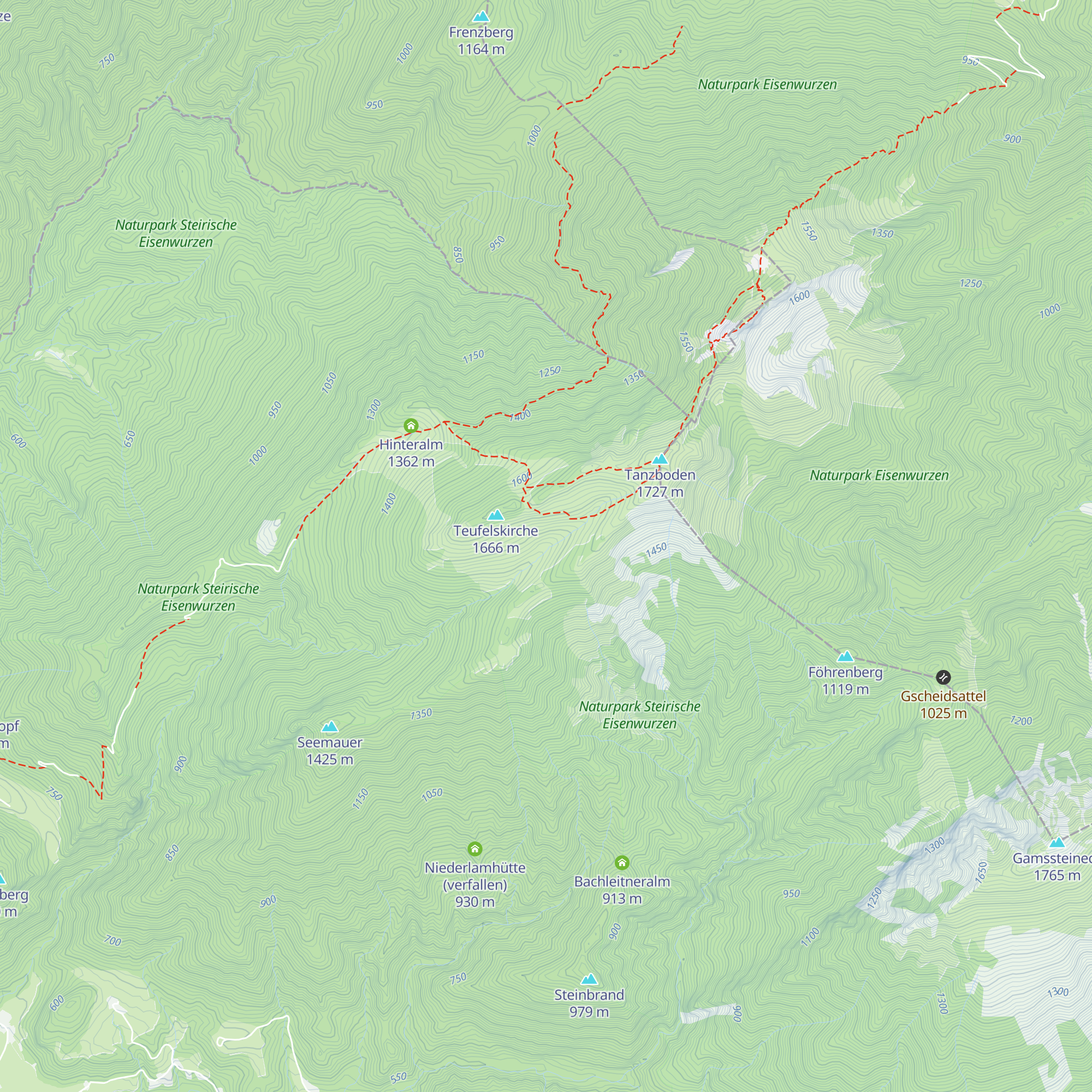 Eßlingalm (verfallen) map