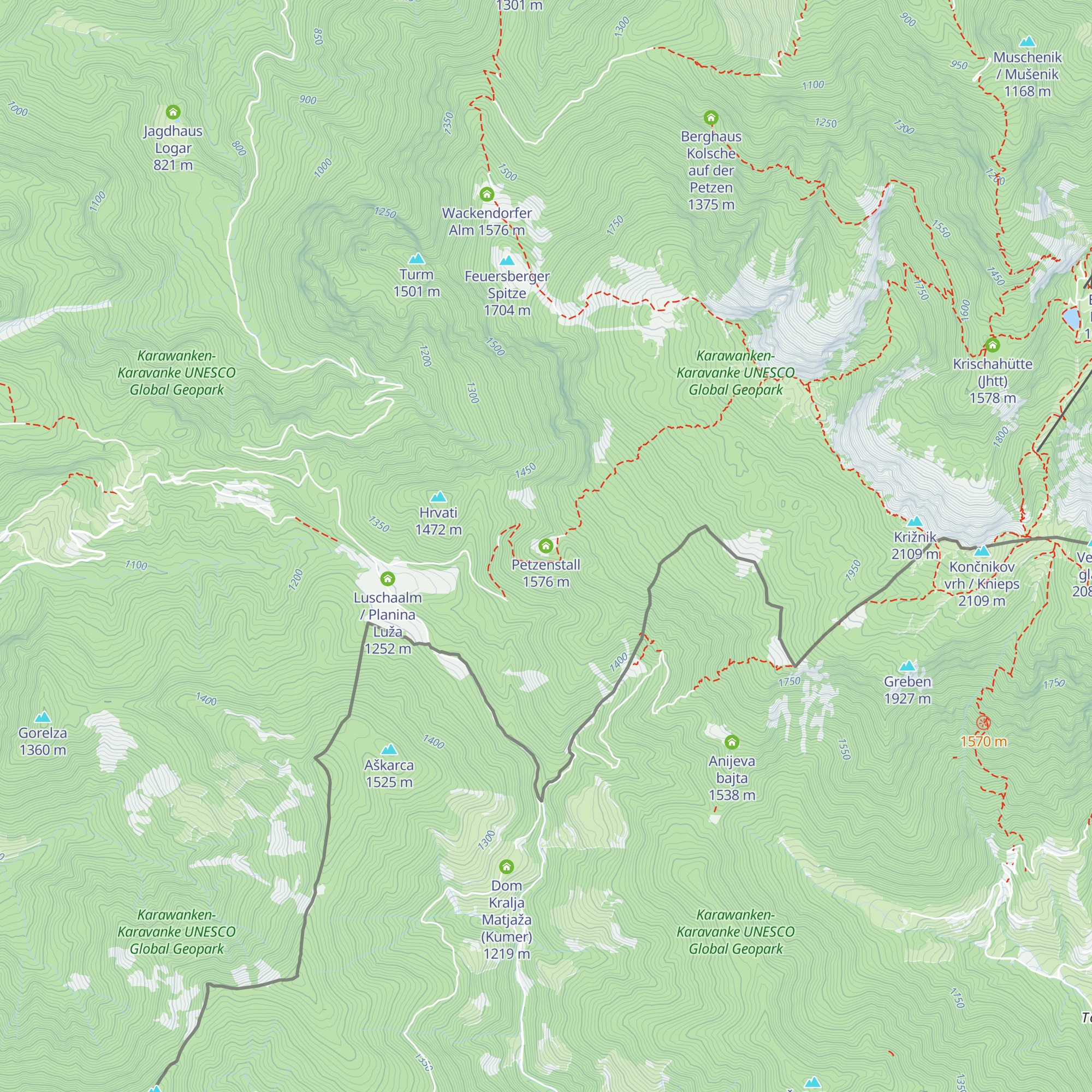Petzenstall map