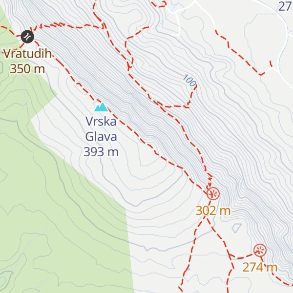 Map of Organjska glava