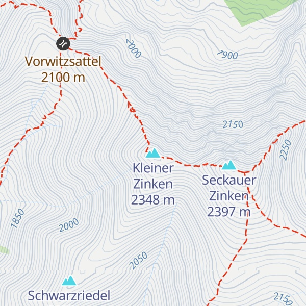 Map of Kleiner Zinken