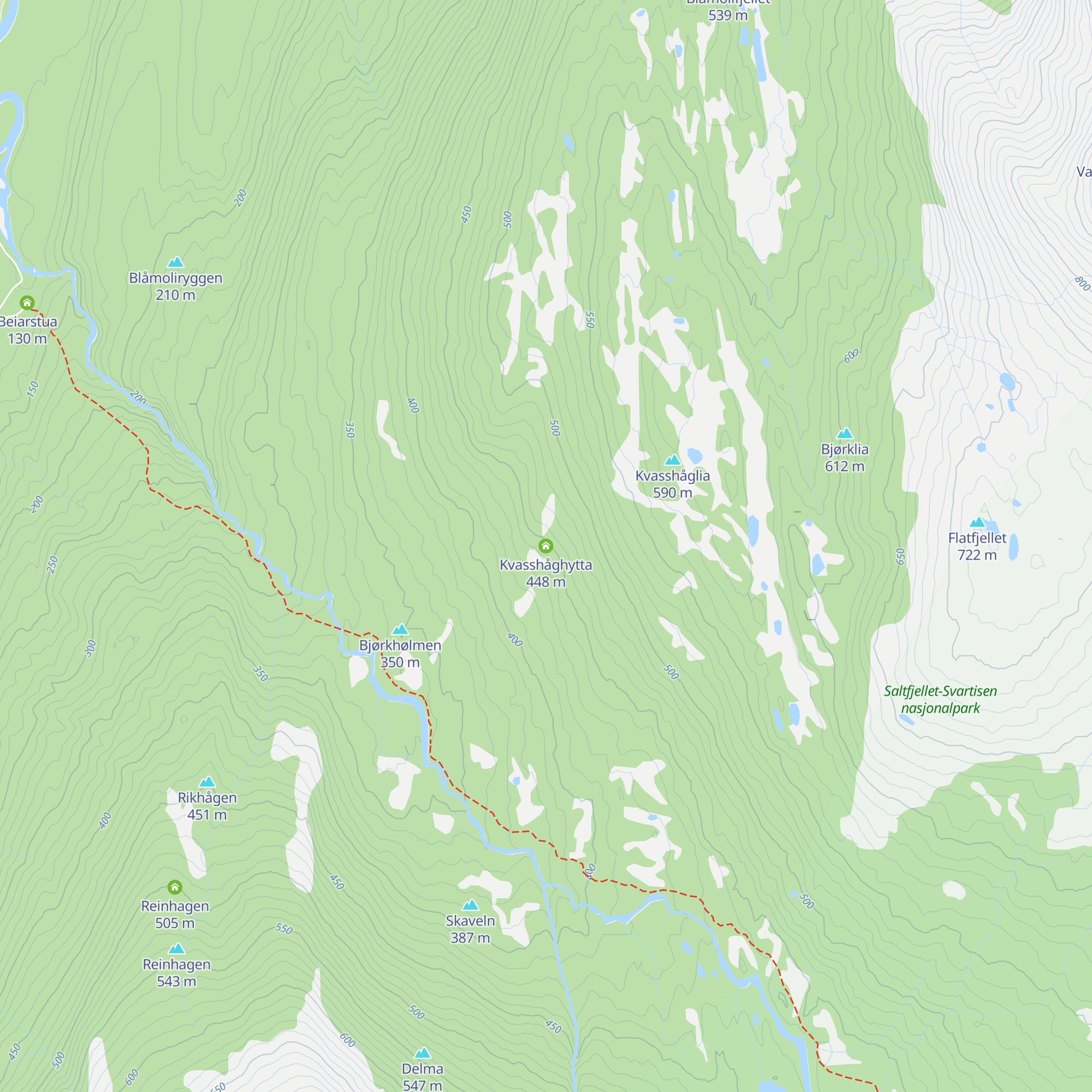 Kvasshåghytta map