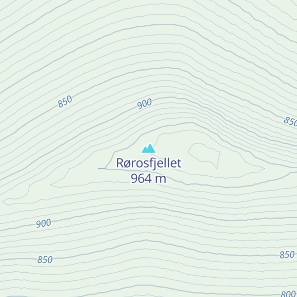 Map of Rørosfjellet