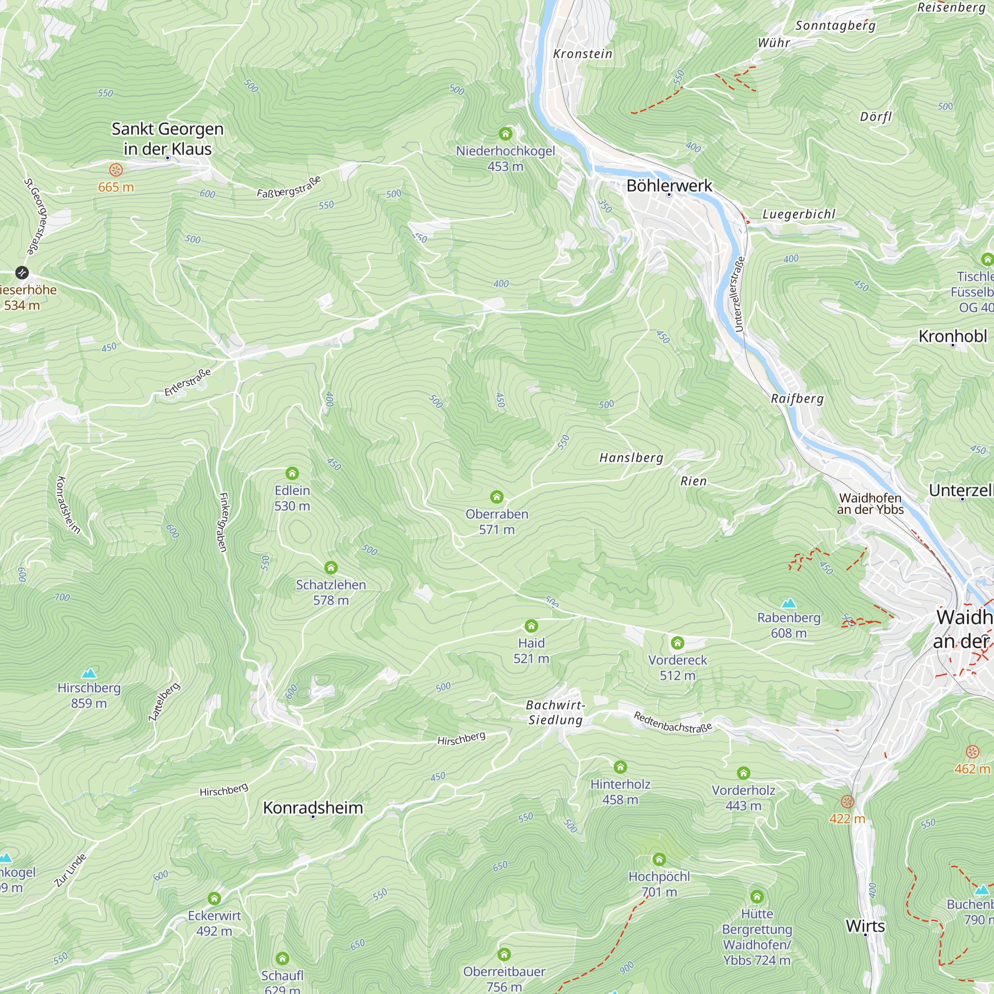Oberraben map